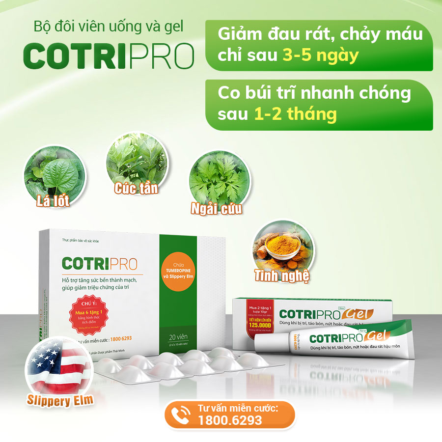 CotriPro - Giúp co trĩ và giảm nhanh chảy máu, đau rát búi trĩ 1