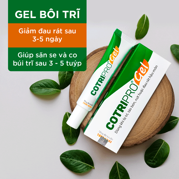 Ưu điểm của Gel bôi trĩ Cotripro 1